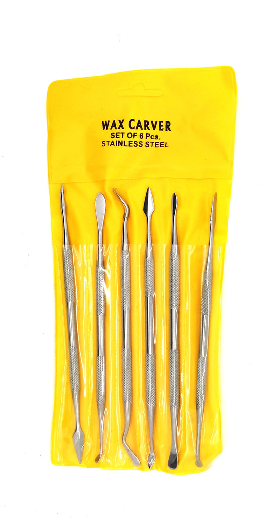 6PC WAX STEEL CARVING CHISEL TOOLS SET CRAFT CLAY SCULPTING ART MODELLING
