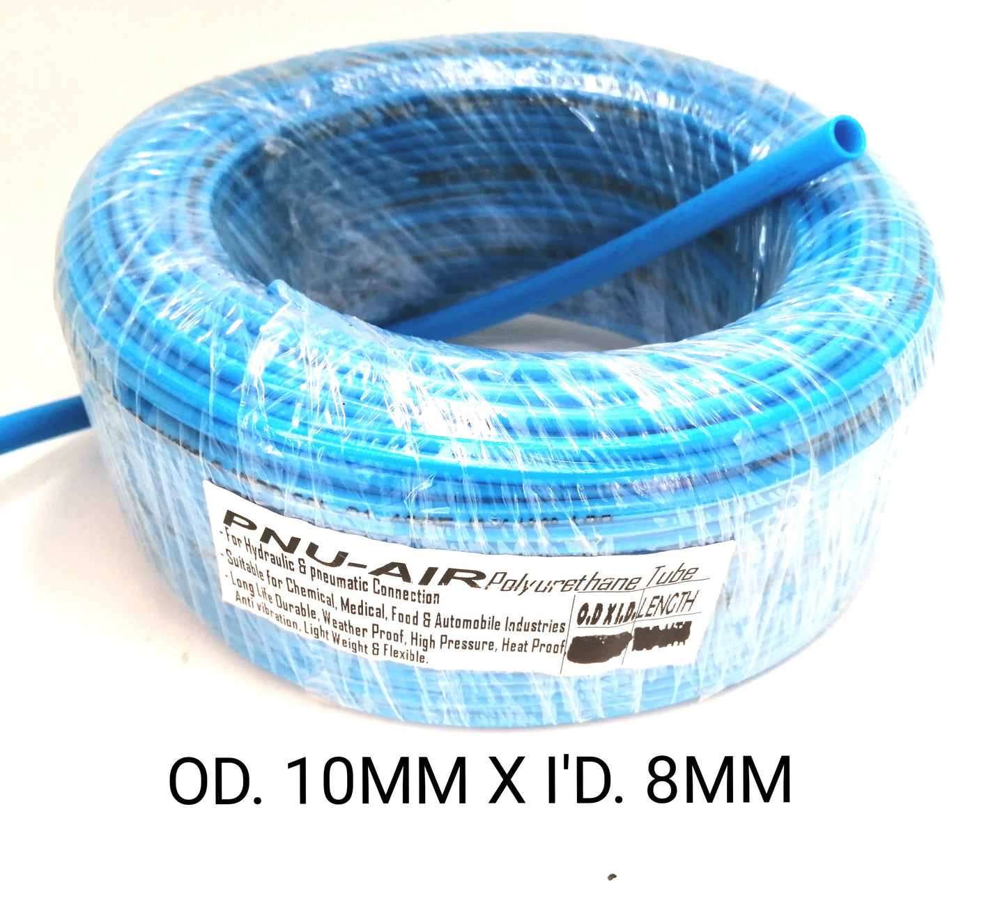 Polyurethane pipe(pu) /Tube /OD 10MM X ID 8MM/ length for hydraulic& pneumatic