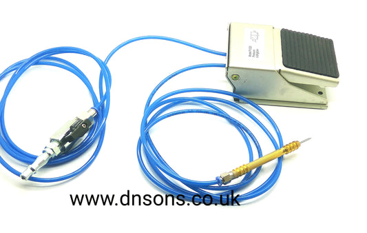 needle pin vise with air stream for fossil preparation work