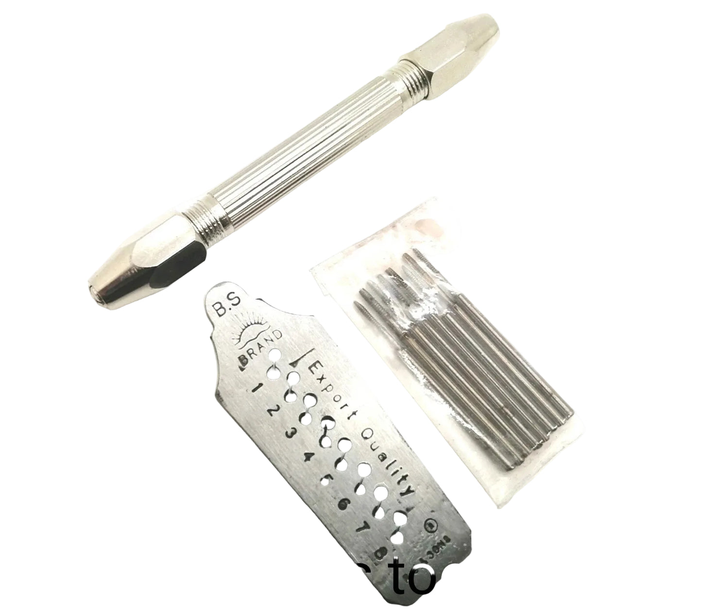 Jewellers, Watchmakers Tap and Die Screw Plate Set taps & 1 plate 0.6-1.6mm.