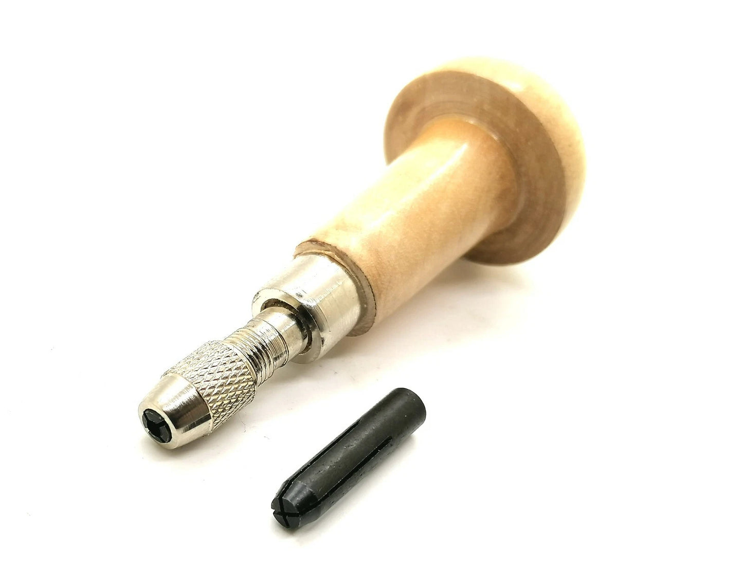 Wooden Handle with Chuck / Collet for Needle Files Gravers Scorpers 0-3mm