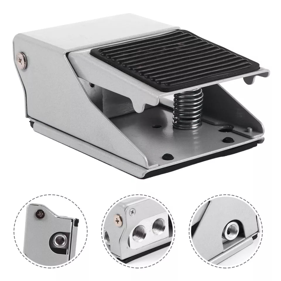 Foot Pressure Control 3-Way G1/4 Threaded Air Pneumatic Pedal Valve Switch