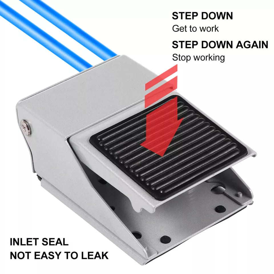 Foot Pressure Control 3-Way G1/4 Threaded Air Pneumatic Pedal Valve Switch